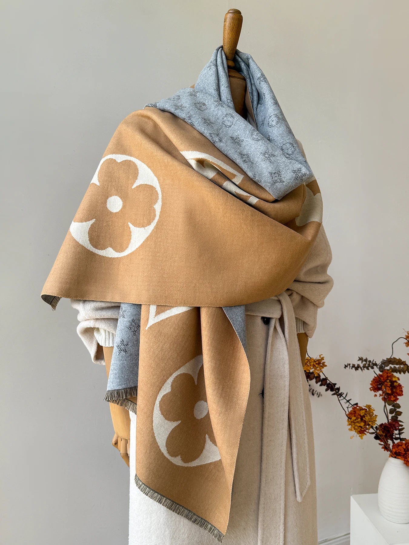 Luxury Faux Cashmere Winter Scarf Neck Warmer