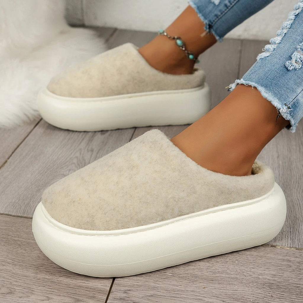 Warm Plush Indoor Winter Slippers for Women