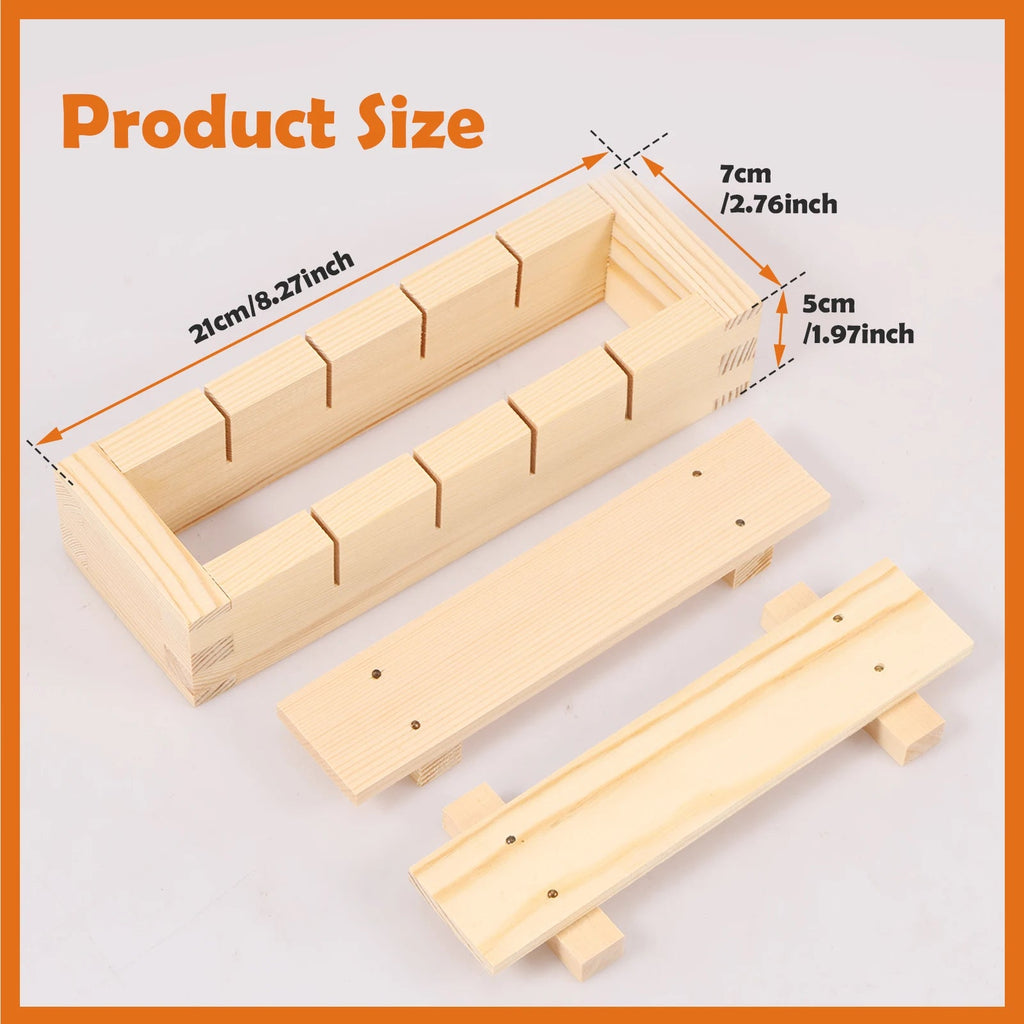 Handcrafted Wooden Sushi Maker Press Mold