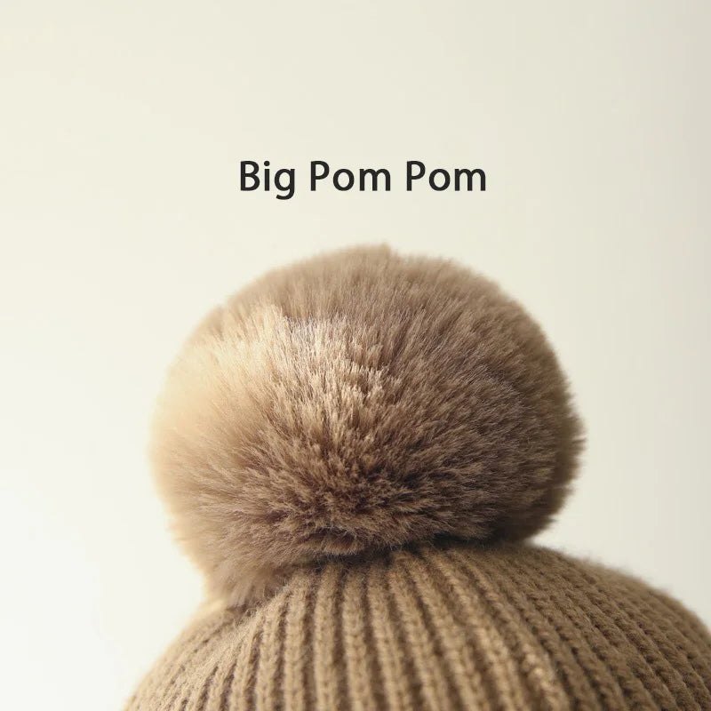 Kids Knit Beanie Winter Hat with Earflaps