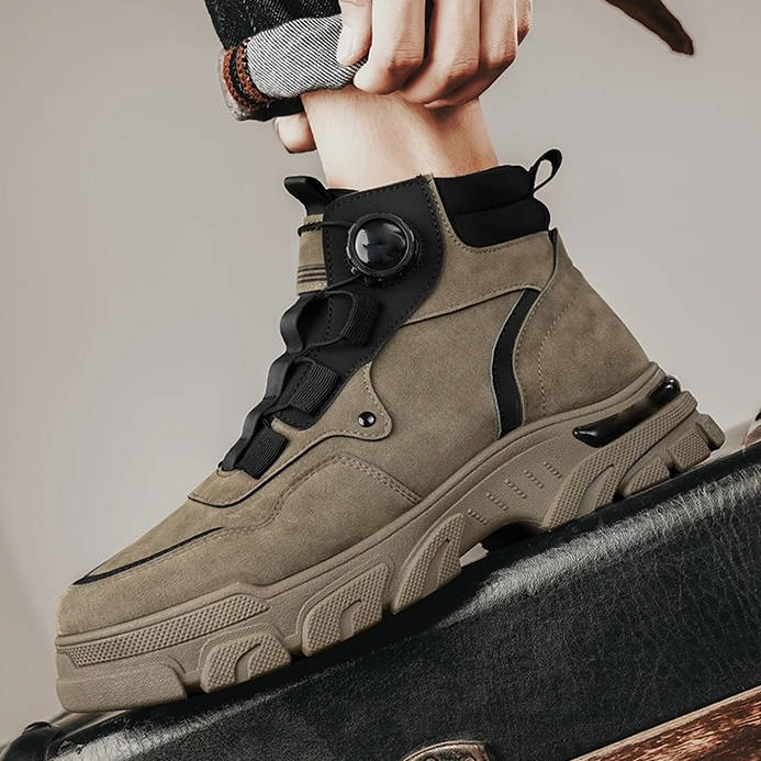 Mens Rugged Heavy Duty Boots Work Shoes