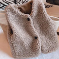 Kids Lamb Wool Winter Waist Coat