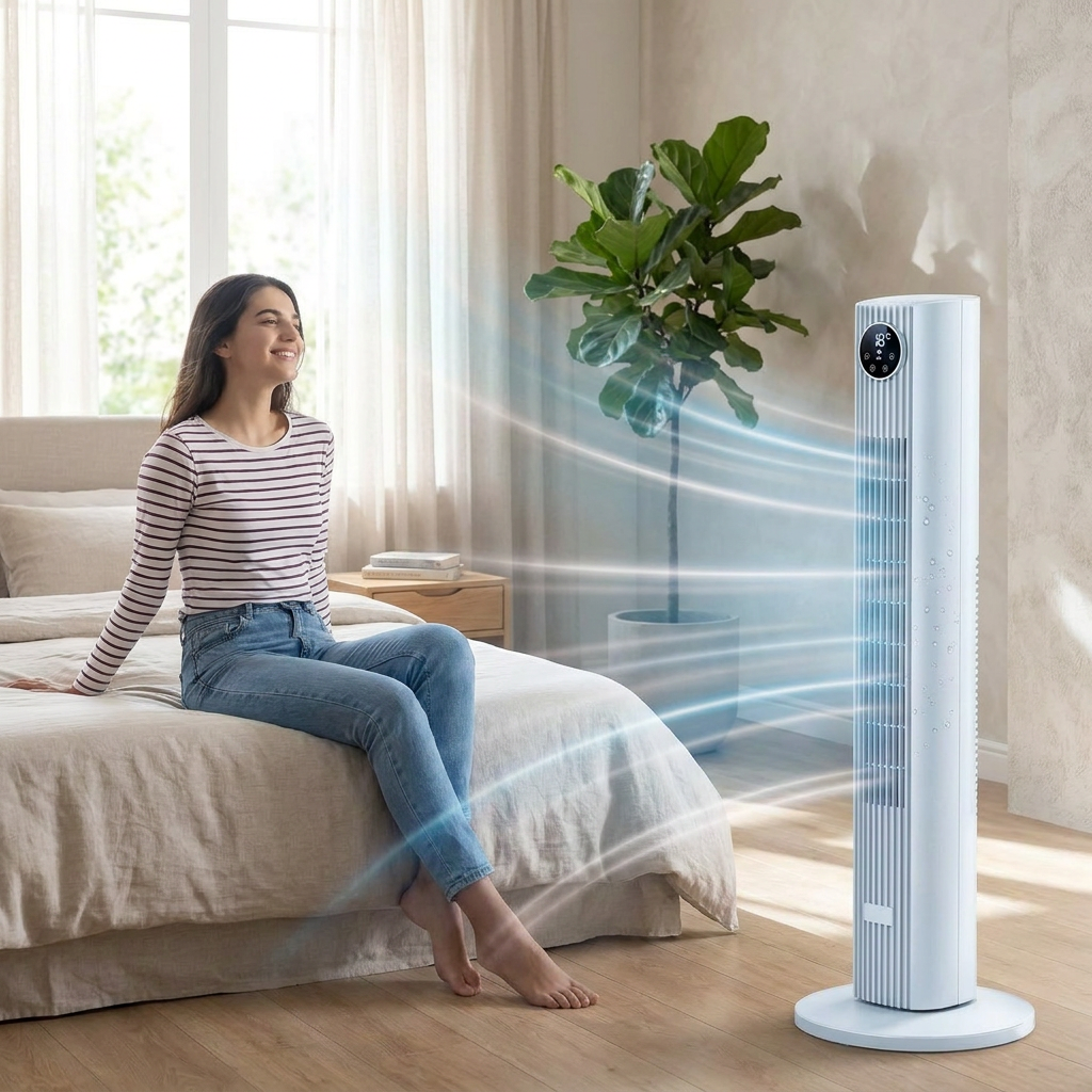 Portable Ac Unit Air Conditioner Cooler for Bedroom & Apartment, Room Air Cooler, Windowless — lifestyle product image