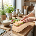 Handcrafted Wooden Sushi Maker Press Mold — lifestyle product image