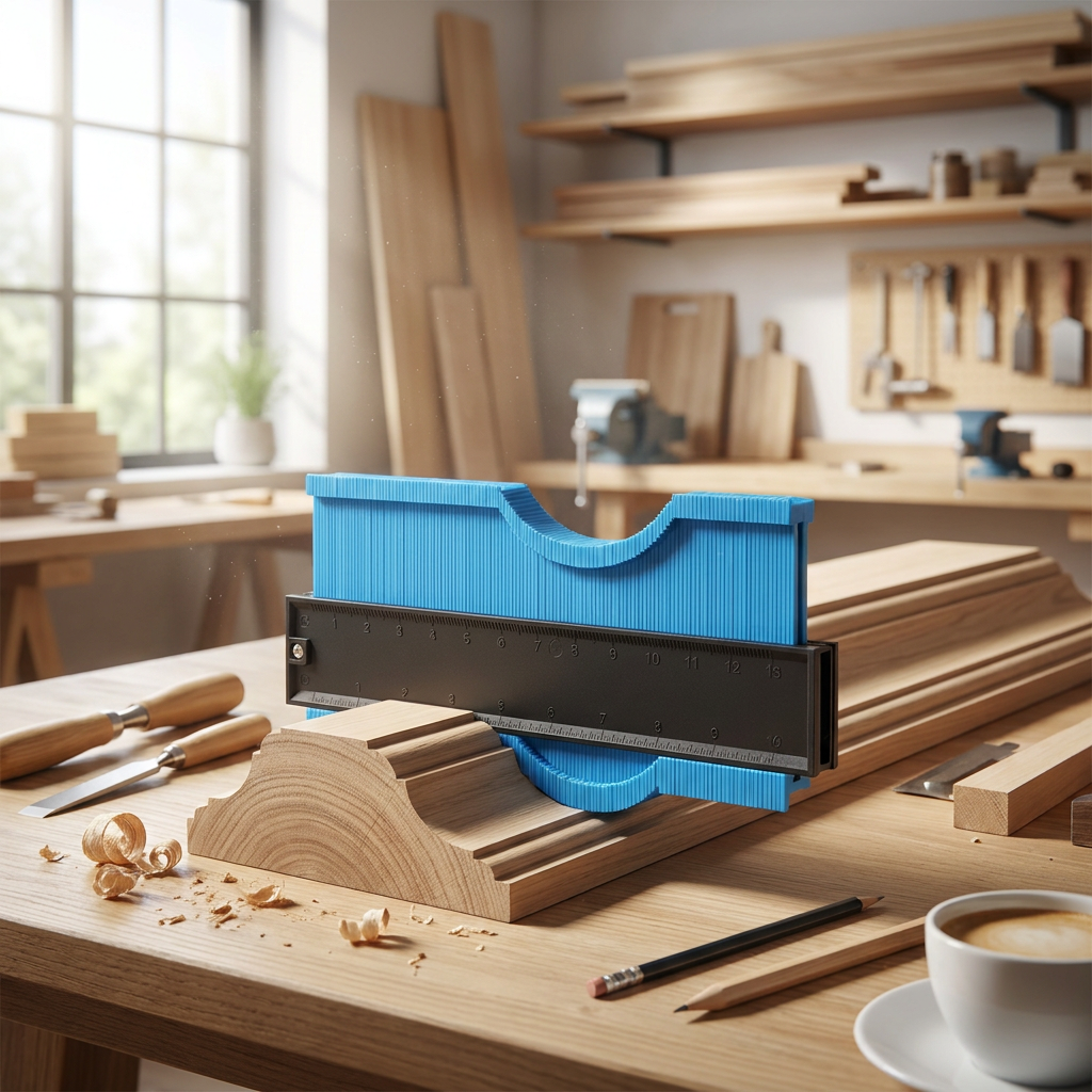 Precision Woodworking and Construction Contour Gauge — lifestyle product image