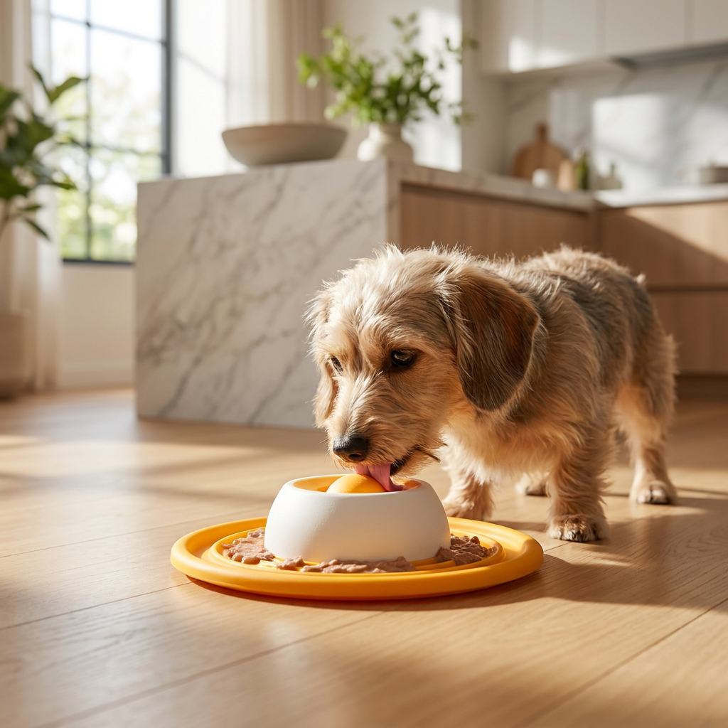 Slow Feeder Cat and Dog Lick Mat — lifestyle product image