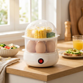 Double Layer Multifunctional Electric Egg Cooker — lifestyle product image