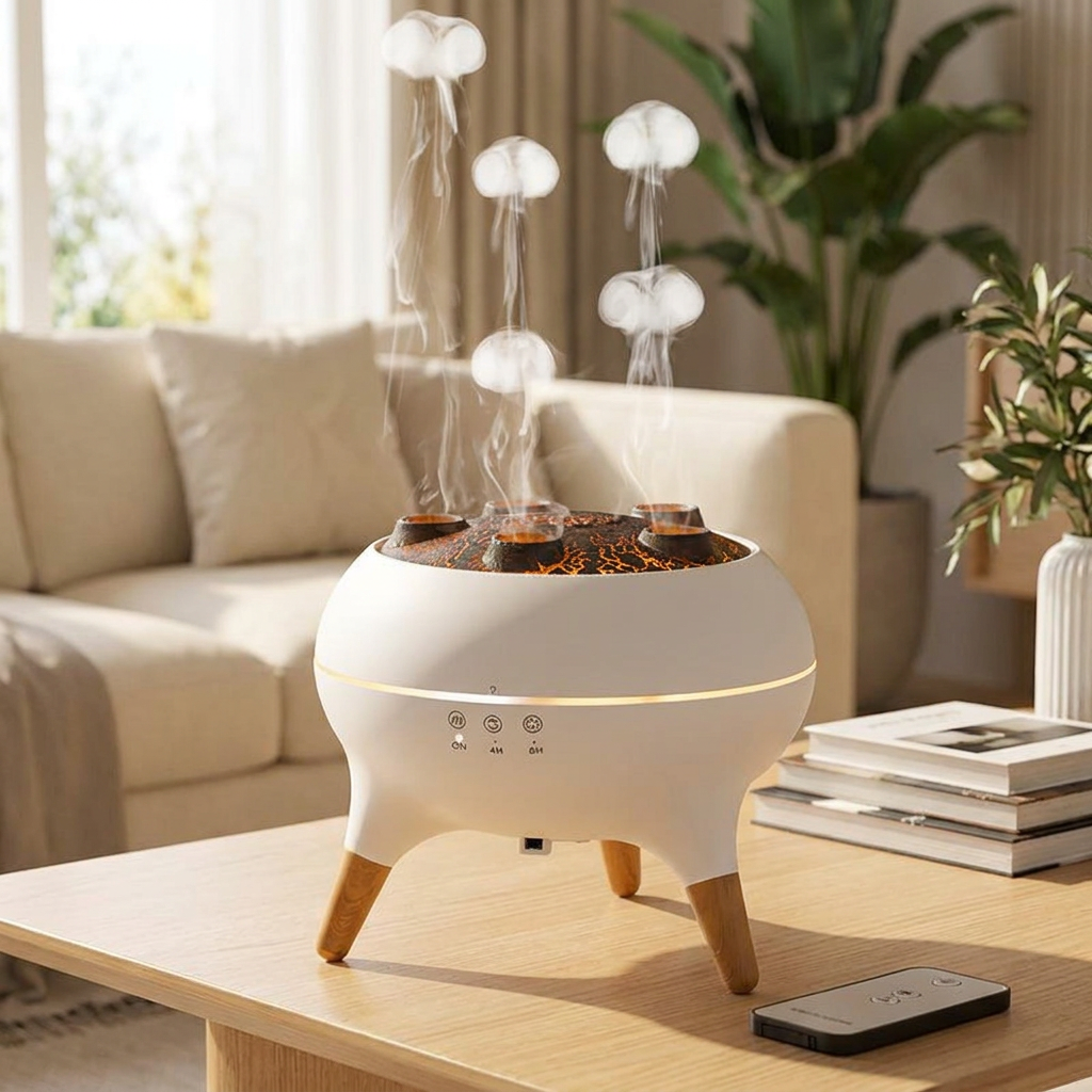 Dynamic Jellyfish Flame Aroma Diffuser — lifestyle product image