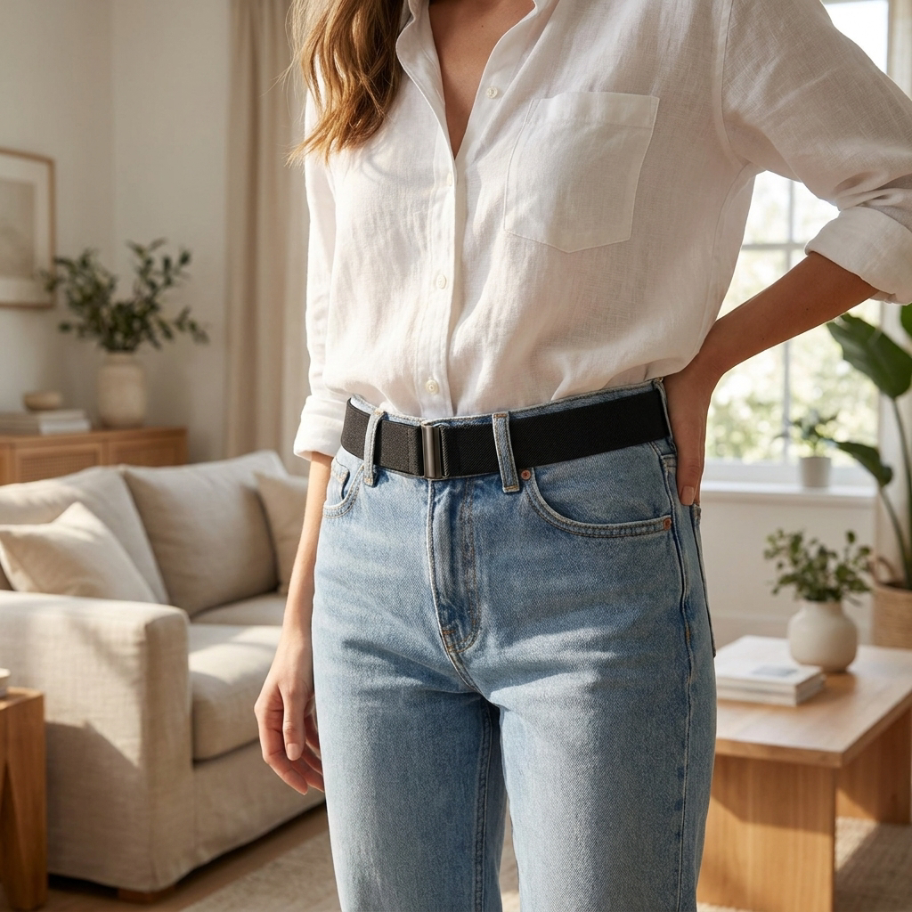 Adjustable Elastic Invisible No Buckle Belt — lifestyle product image