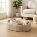 Oval Sisal 2 in 1 Cat Scratcher Bed — lifestyle product image
