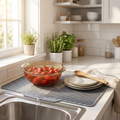 Silicone Countertop Dish Drying Mat — lifestyle product image