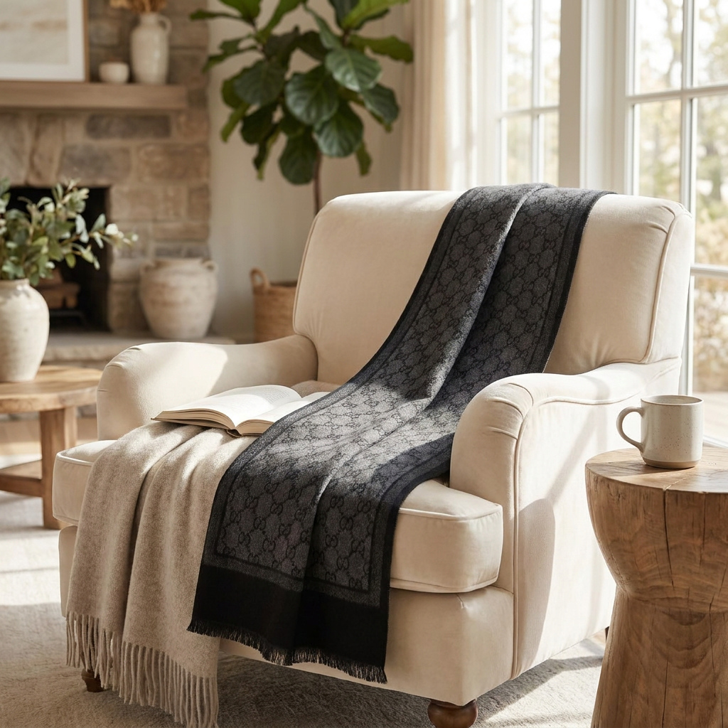 Luxury Cashmere Feel Winter Scarf — lifestyle product image