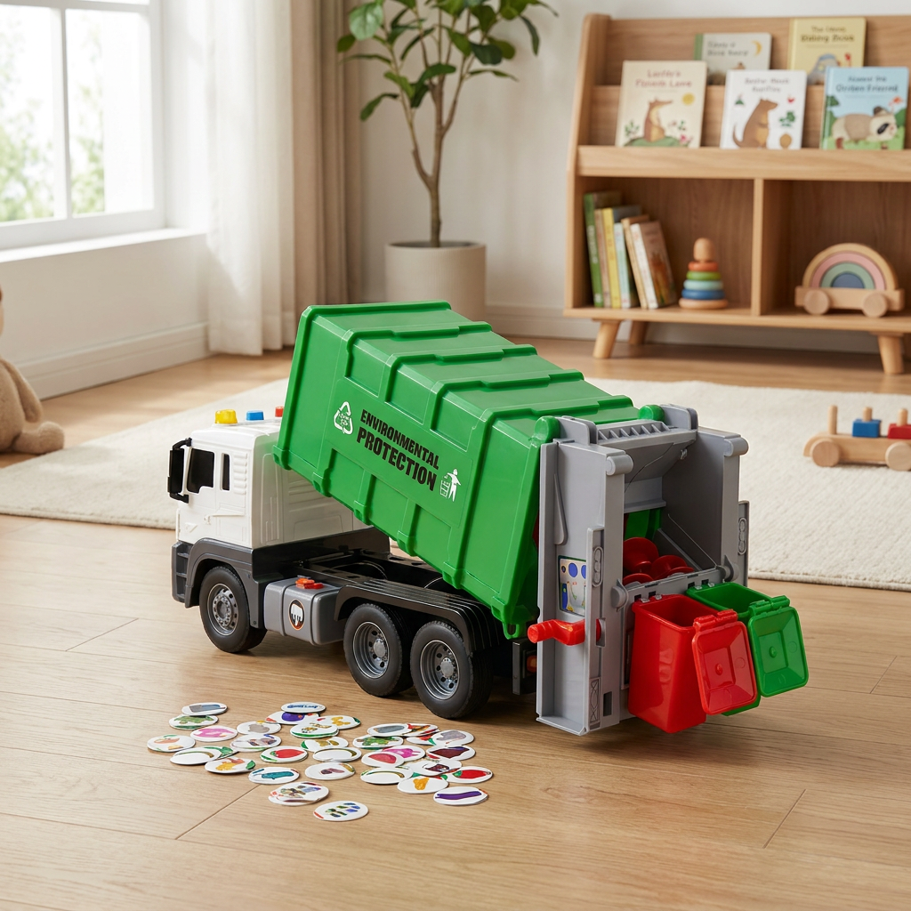 Interactive Garbage Truck Toy — lifestyle product image