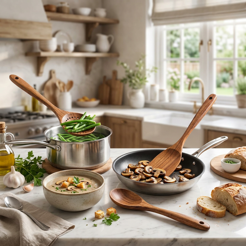6pcs Wooden Utensils Set — lifestyle product image