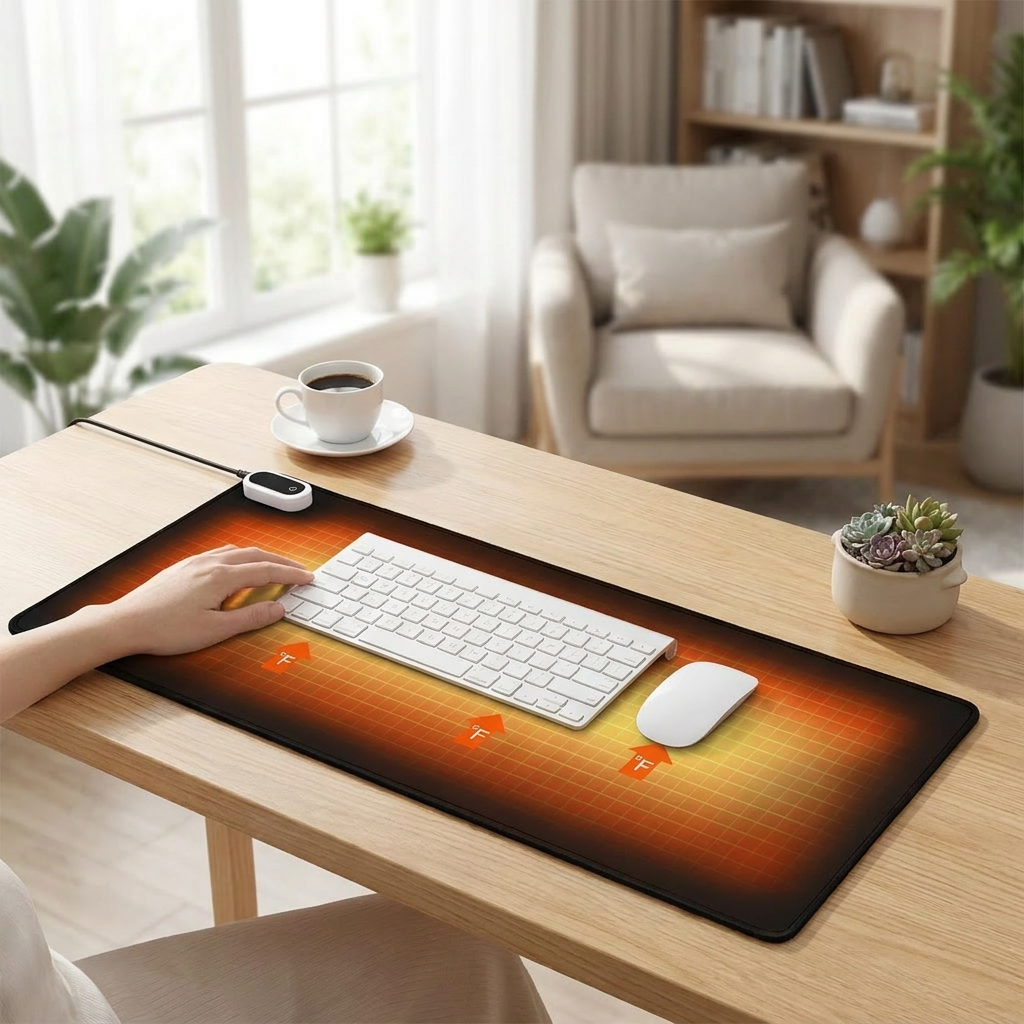 Heated Desk and Mouse Pad — lifestyle product image