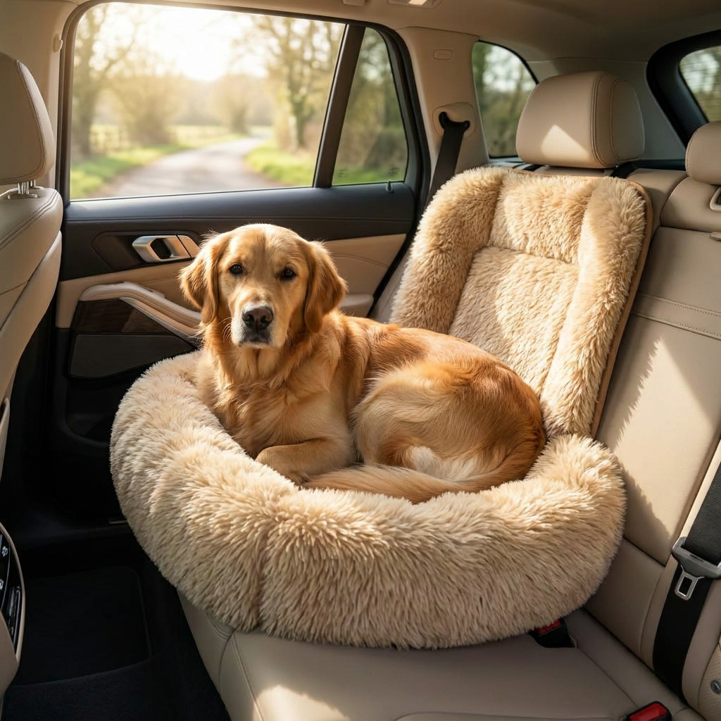 Protecting Dog Bed for Car — lifestyle product image