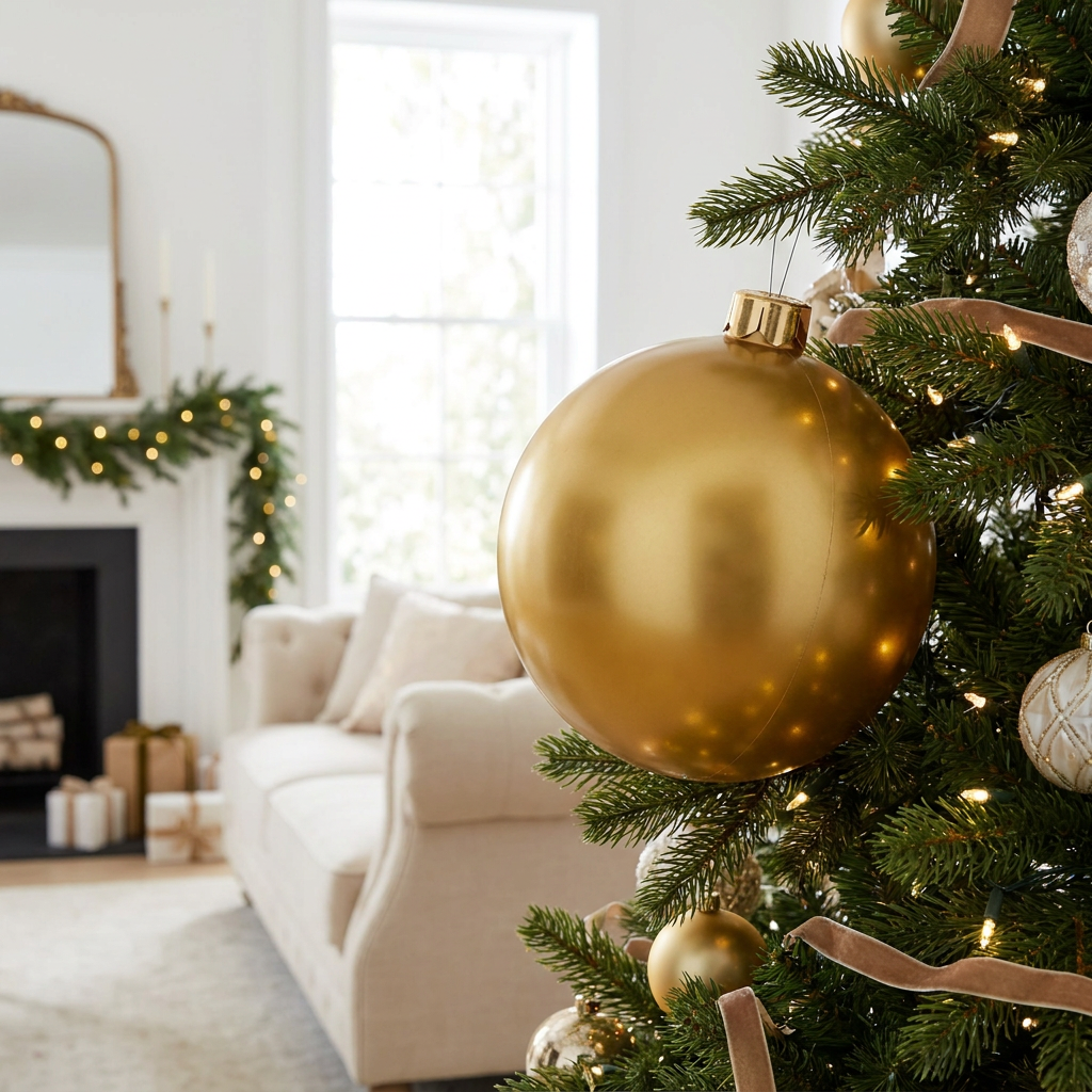 Inflatable Holiday Ball Decoration — lifestyle product image
