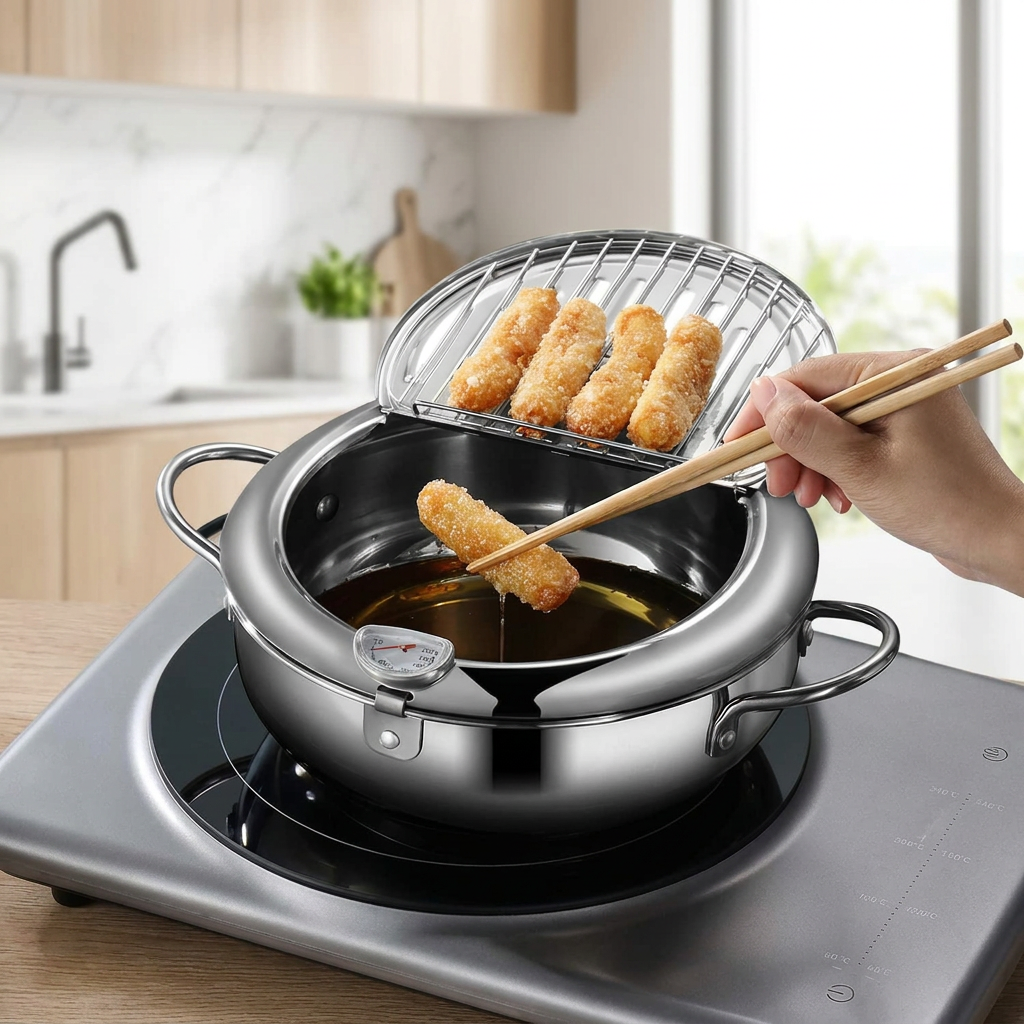 Japanese Deep Frying Pot — lifestyle product image