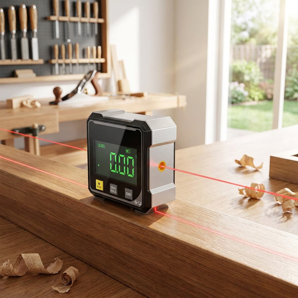Digital Angle Gauge with Laser — lifestyle product image