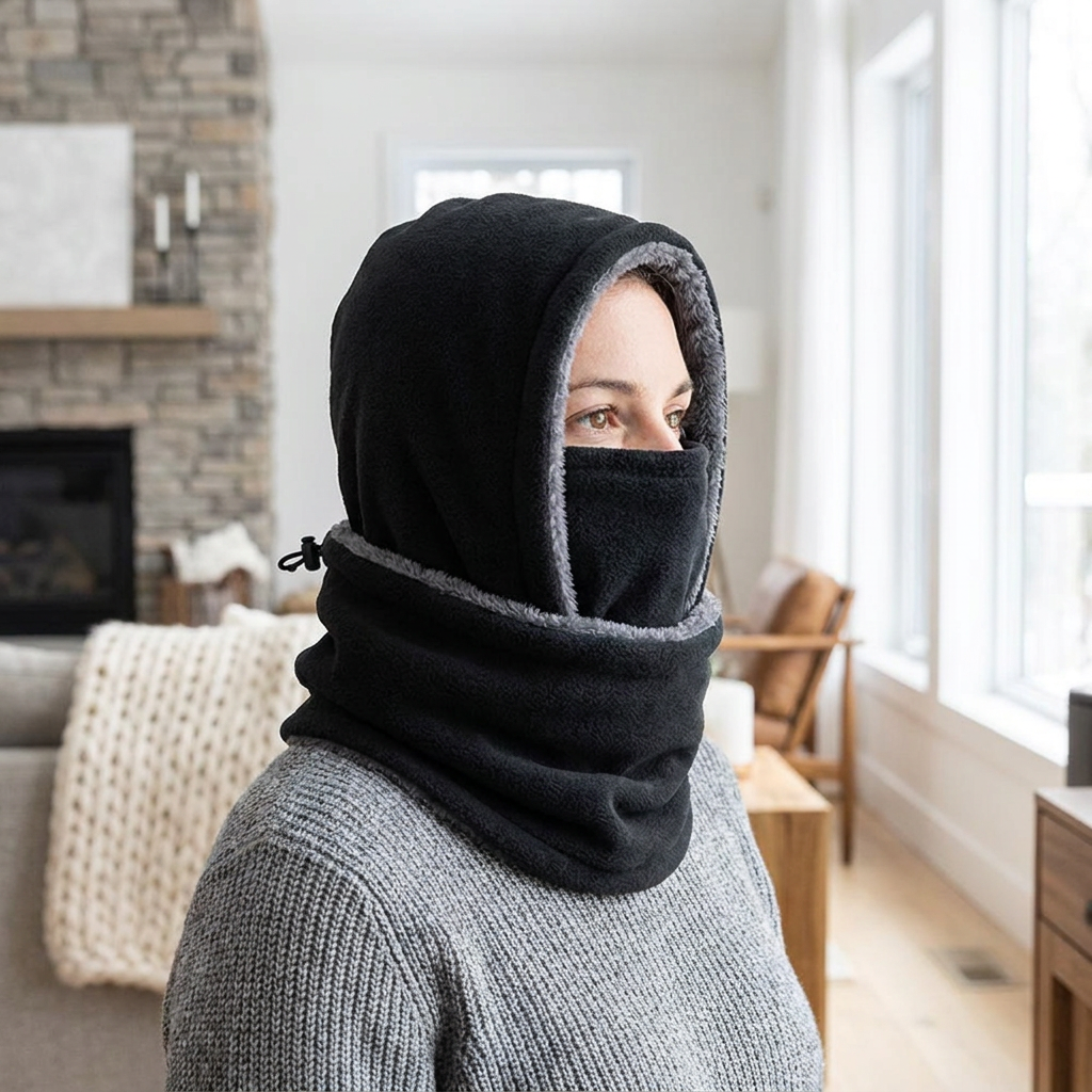 Fleece Balaclava Face Mask Neck Warmer — lifestyle product image