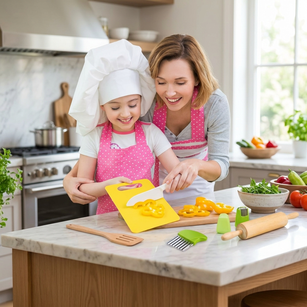 Children’s Junior Cooking Tool Set — lifestyle product image