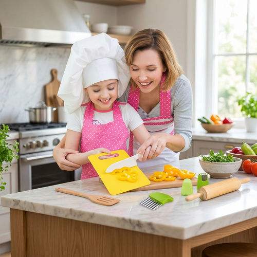 Children’s Junior Cooking Tool Set — lifestyle product image