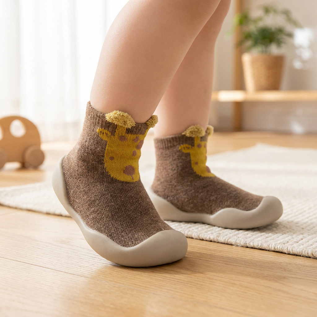 Children's Soft Sole Shoe Socks — lifestyle product image