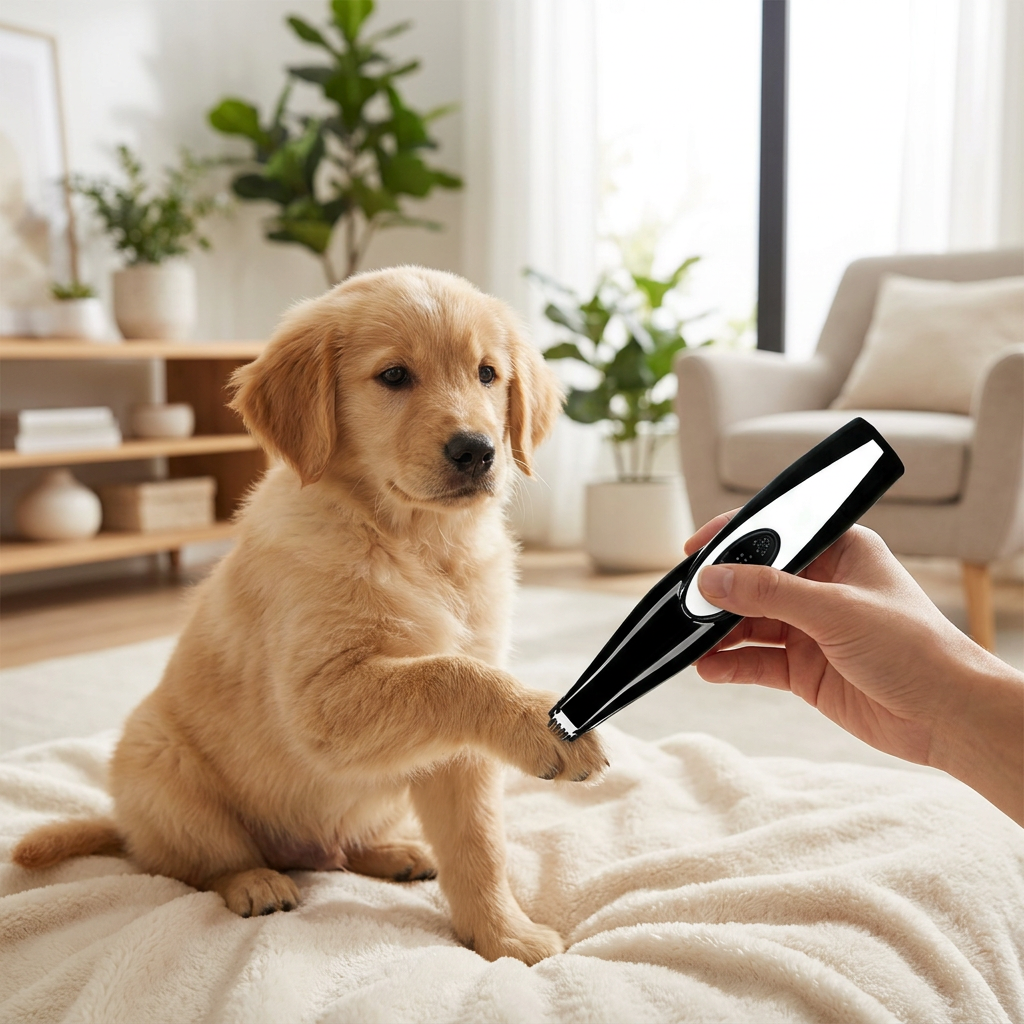 Electric Pet Grooming Trimmer — lifestyle product image