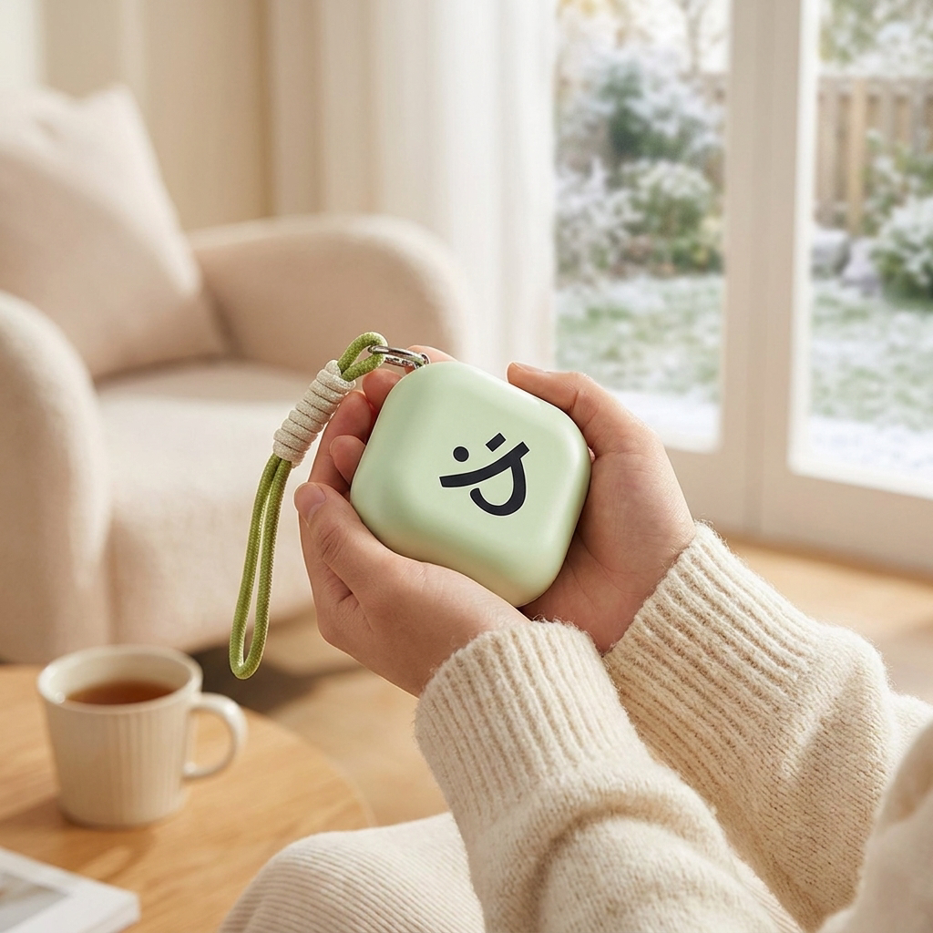 Portable Rechargeable Hand Warmer for Winter — lifestyle product image