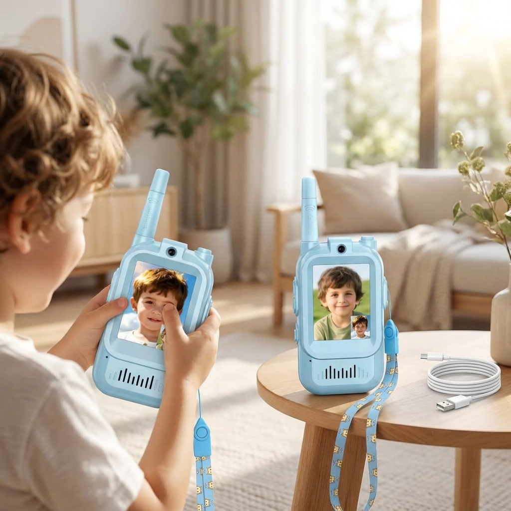 Kids Walkie Talkies Video Voice & Chat 2 Set — lifestyle product image