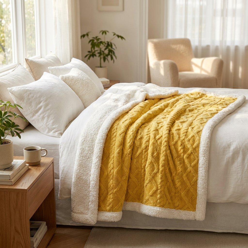 Fleece Blanket — lifestyle product image
