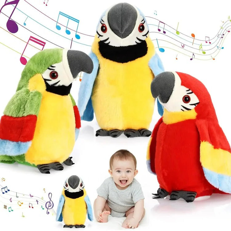 Talking & Music-Playing Parrot Plush Toy