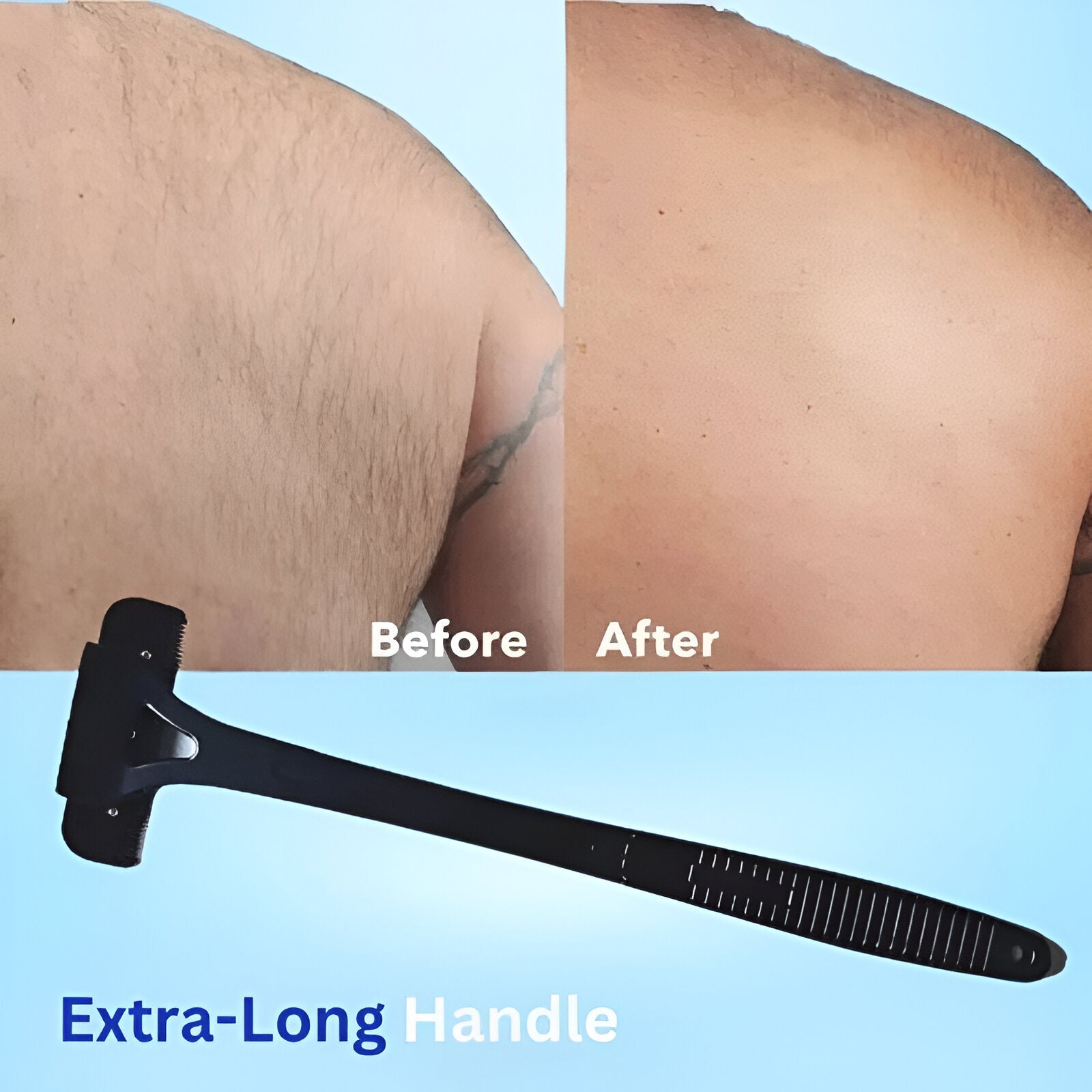 Extended-Reach Back Shaver for Men