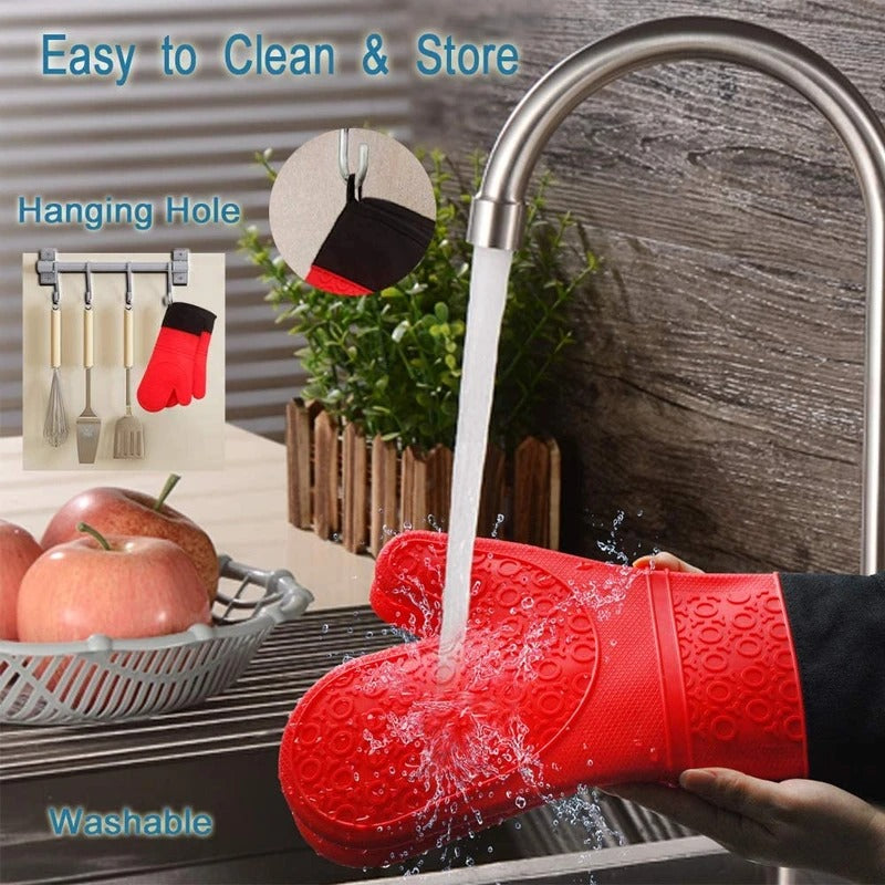 Heat-Resistant Oven Gloves