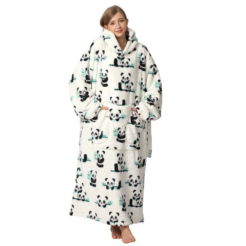 Long Wearable Blanket Hoodie