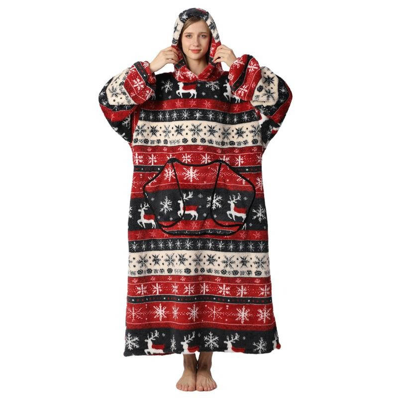 Long Wearable Blanket Hoodie