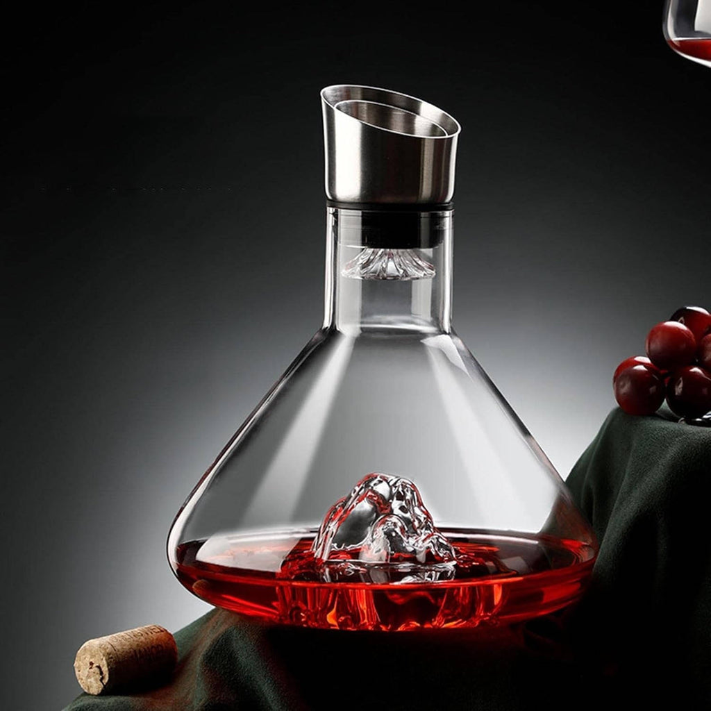 Crystal Glass Wine Decanter Aerator Carafe