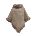 Faux Fur Shawl Cloak for Women