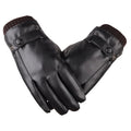 Touch Screen Men's Leather Gloves for Winter